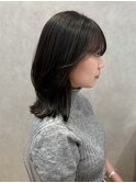 ウェーブミディアムメルティカラー×レイヤーカット韓国[銀座]