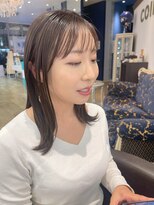 コワファースト 大分(COIFF1RST) シースルーバングのミディアムスタイル