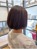 30代40代50代大人可愛いショートボブカット小顔透明感カラー