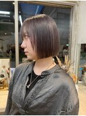 切りっぱなしボブ長めボブナチュラルボブ結べるボブ前下がりボブ