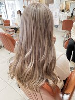 ネオリーブサイン 大森店(Neolive sign) ホワイトグレーベージュ ブリーチ1.5回 大森