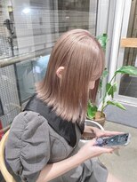 エンネ 新宿(enne)&nbsp;ホワイトカラー/ベージュピンク/ハイトーンカラー/ボブ