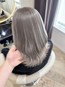 アーチバイケンジ(arch by kenje) グレージュカラー/ミディアムヘア/平塚美容室/ブリーチカラー