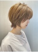ショートウルフ/ミニウルフ/小顔カット/伸ばしかけヘア/30代40代