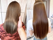 トリートメントでツヤのある髪を＊ [ブリーチ/Men's/レイヤー/ボブ/インナーカラー/ハイライト/長町]