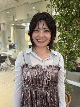 ハピネス 西大寺店(Happiness) ショートボブパーマ20代30代40代イヤリングカラー大人可愛い