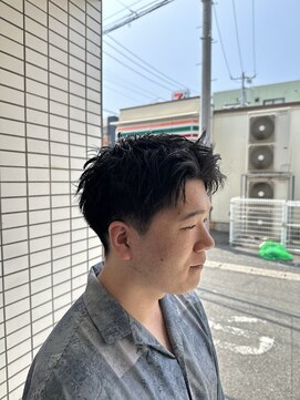 スウェル 船橋店(Swell) MEN’S HAIR/サーフカール/刈り上げセンターパート/船橋