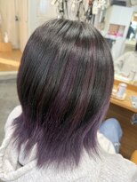 グロウアップバイトゥエンティーフォー 稲葉(glow up by24) ダークベース×パープルインナーカラー