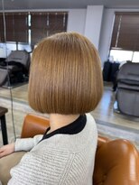 リシャルム 新保店(Re charme)&nbsp;【艶感たっぷり】明るめベージュボブ