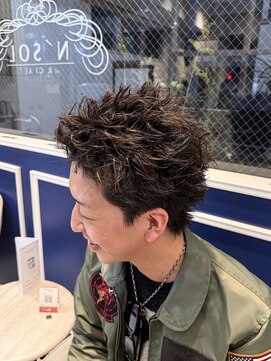 アンソル オブ リシェール(N'SOL of RICHAIR) スパイキーパーマ/スパイキーショート/メンズ/南越谷