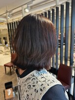 ヘアメイク アース 西船橋店(HAIR & MAKE EARTH) 【MISA】レイヤーボブのパープルカラー