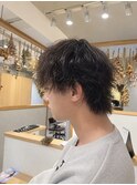 ゆるめツイストスパラル×無造作ウルフ