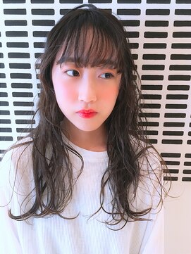 オーガニック アトリエ 大宮(organic+atelier) グレージュロング×シースルーバング×大宮×髪質改善