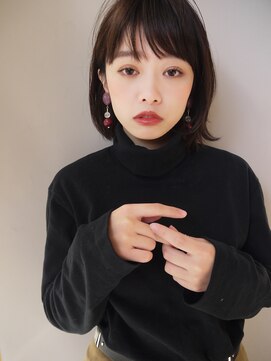 モリオ フロム ロンドン サッポロファクトリー店(morio FROM LONDON) 【morio札幌】札幌ボブ　大人かわいい黒髪外ハネボブ