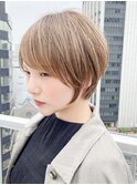 流しバングショート　大場猛