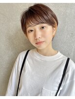 大人可愛い/クールショート/ハイライト/小顔/