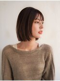 ロングヘア/グレージュカラー/ボブウルフ/ココアベージュ/新宿