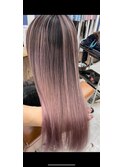 ピンクバレイヤージュ 髪質改善