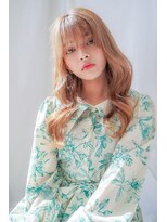 アンジェリカラボ 梅田店(ANGELICA LABO)&nbsp;ミルクティーベージュ　レイヤー