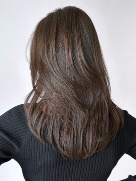 アイティーバイアルバム 松戸店(IT by ALBUM) フェイスレイヤーグレージュ_斜めバング_ba457381