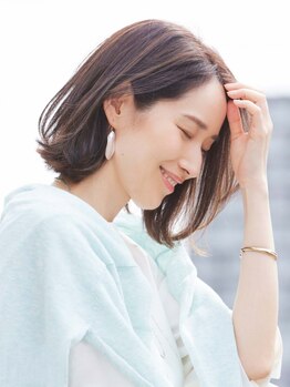 ヘアーアンドメイク アンジュ 中野店(Hair&Make ange)の写真/時間が経っても崩れにくいスタイルを創るのが得意◎髪質・骨格を活かすカットで、乾かすだけで思い通りに♪