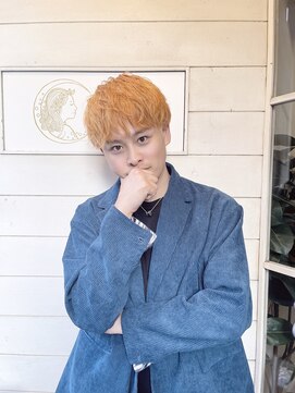 シェノン(CHAINON) 林明寛くんオレンジハイトーンカラー韓国マッシュブリーチあり