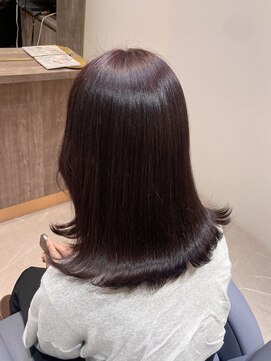 イーエムエー アールビアンカ 名駅店(e.m.a×Ar be.anca) ブリーチなしピンクブラウン