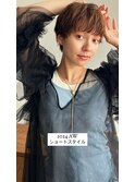 マッシュパーマショートパーマスパイラルパーマボーイッシュ女子