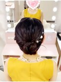 大人綺麗めシニヨン