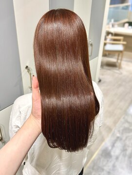 ラベスト キョウト(LOVEST) ナチュラルお洒落なオレンジブラウン＊艶感ロング