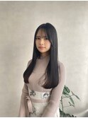 髪質改善ストレート顔まわり