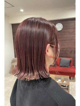 ジャム(Jam) ピンクブラウン×外ハネボブ