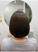 顎下ストレートボブ/髪質改善ストレート