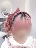 立体リボンサイドポニーテール/心斎橋ヘアセット