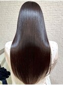 艶ストレート ダークブラウン 髪質改善 ロングヘア 20代