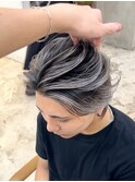 バレイヤージュ20代30代40代◎シャドールーツフェザーパーマ