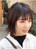 大人ショートボブ/レイヤー/前髪あり/30代40代50代
