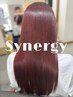 【12月クーポン☆★】カット+艶カラー+Synergyトリートメント