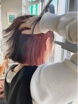 フリックヘアサロン 梅田茶屋町2号店(FLICK HAIR SALON) ピンク/インナーカラー/ブリーチ/ダブルカラー