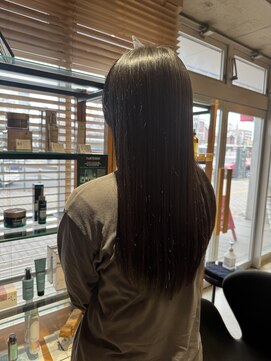 オーガニック ライフ 若葉 鶴ヶ島(organic+life) 黒髪ロング◎顔周りレイヤー×シースルーバング