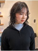 ミディアムパーマスタイル