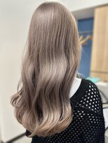 ヘアーアイストゥーレ(HAIR ICI TRE) 透明感シアーグレージュ◎ブリーチなし×ウェーブロング