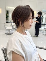 オーロ Costa西宮北口(ORO)&nbsp;大人可愛い20代30代40代小顔ひし形ショートボブ丸み前下がり