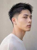 フレイムス ヘア アンド リラックス 高崎駅西口店(Frames hair&relax)&nbsp;黒髪ツーブロックスパイキーベリーショート
