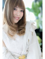 ヘアーショップ エヌアンドエー 越谷店(hair shop N&A)&nbsp;厚めバング×レイヤーロング×カール