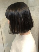 ヘアーアンドメイク ファット(Hair&Make PHAT) 前下がりナチュラル大人ボブ地毛風カラー20代30代40代