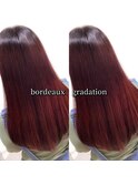 【trecolori 津田沼】ボルドーグラデーション