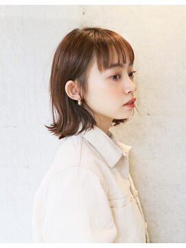 ダヴィン 中目黒(DaVin) 【DaVin中目黒】耳かけ外ハネボブ フォギーベージュ