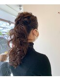 結婚式ヘア ローポニー