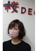 桜デコ プリム店(DECO) 大人カジュアルなカーリーボブ☆